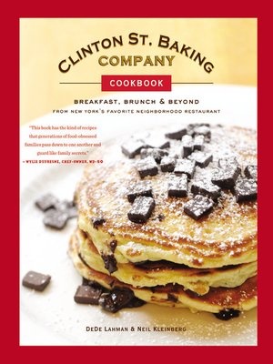 cover image of Clinton St. Baking Company Cookbook